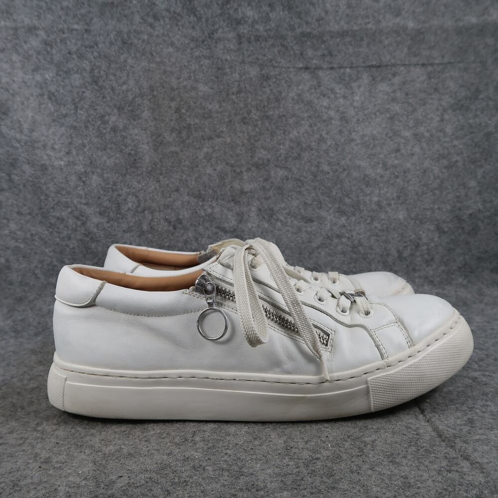 Ziera Shoes Womens 40 XF Pamela Sneakers Lifestyle Leather Zip Casual Comfort